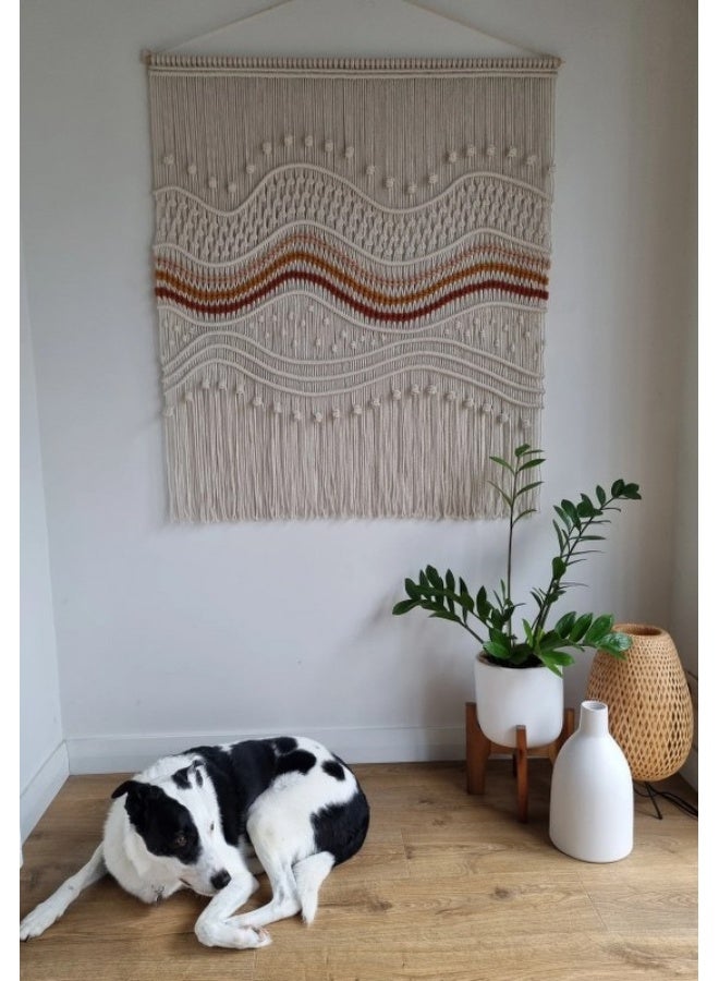 Home Gallery Colored Macrame Wall Hanging Large Boho Woven Handmade - Image 1