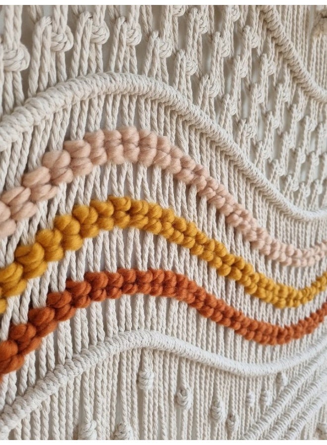 Home Gallery Colored Macrame Wall Hanging Large Boho Woven Handmade - Image 5
