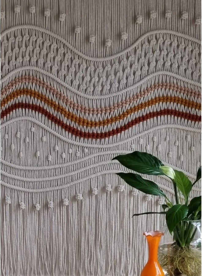 Home Gallery Colored Macrame Wall Hanging Large Boho Woven Handmade - Image 3
