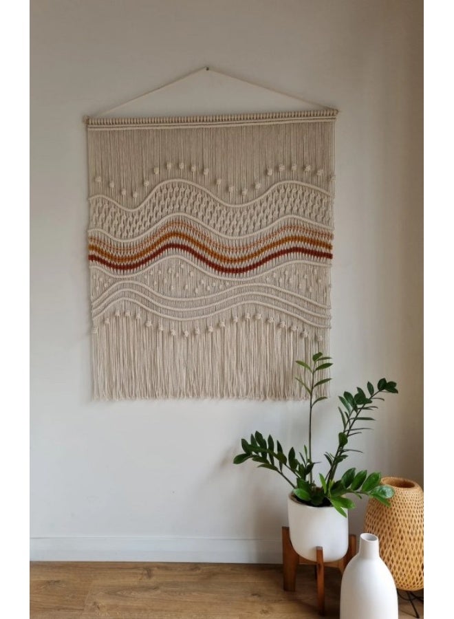Home Gallery Colored Macrame Wall Hanging Large Boho Woven Handmade - Image 2