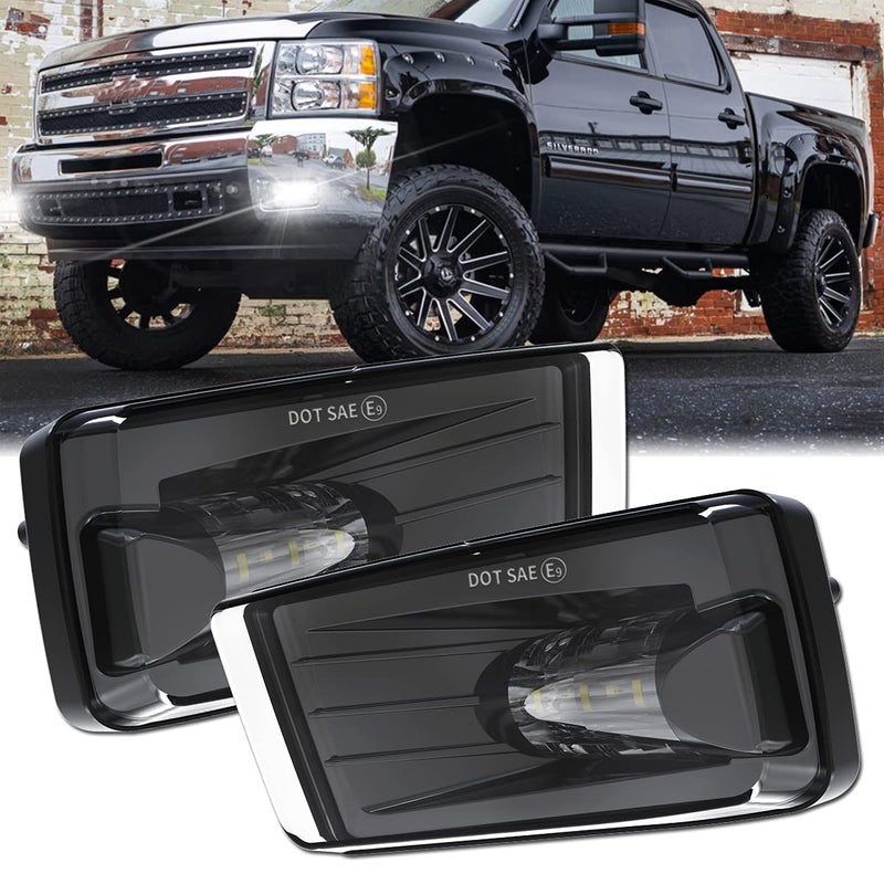مصابيح ضباب LED جديدة من ZOFFROAD لمصد السيارة لسيارات 2007-2014 سيلفرادو 2007-2015 سوبربان تاهو 2007-2013 أفالانش GMC يوكون بيك أب شاحنة سوداء
