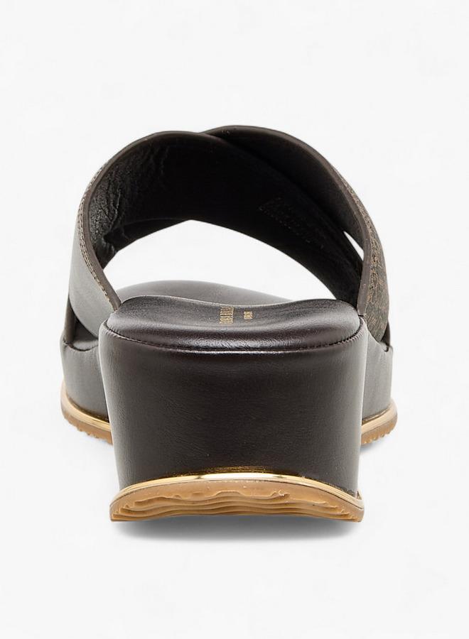 فلورا بيلا من شو إكسبرس صنادل نسائية بكعب إسفيني مطبوع - Image 5