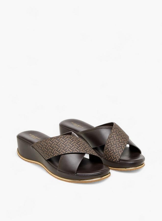 فلورا بيلا من شو إكسبرس صنادل نسائية بكعب إسفيني مطبوع - Image 3