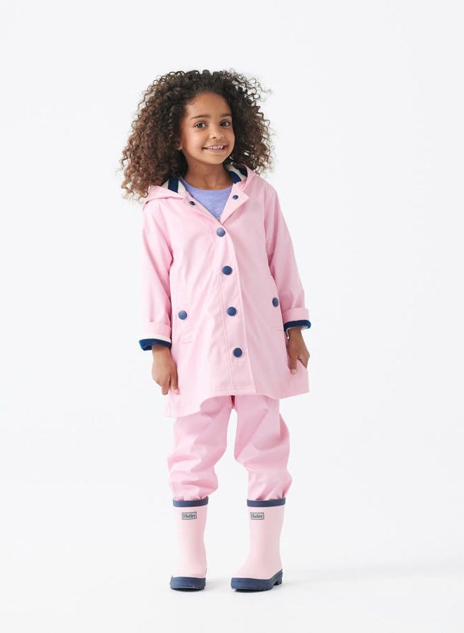 Hatley Unisex Kid's Classic Wellington Rain Boots, Pink Navy, 2 UK - Image 2