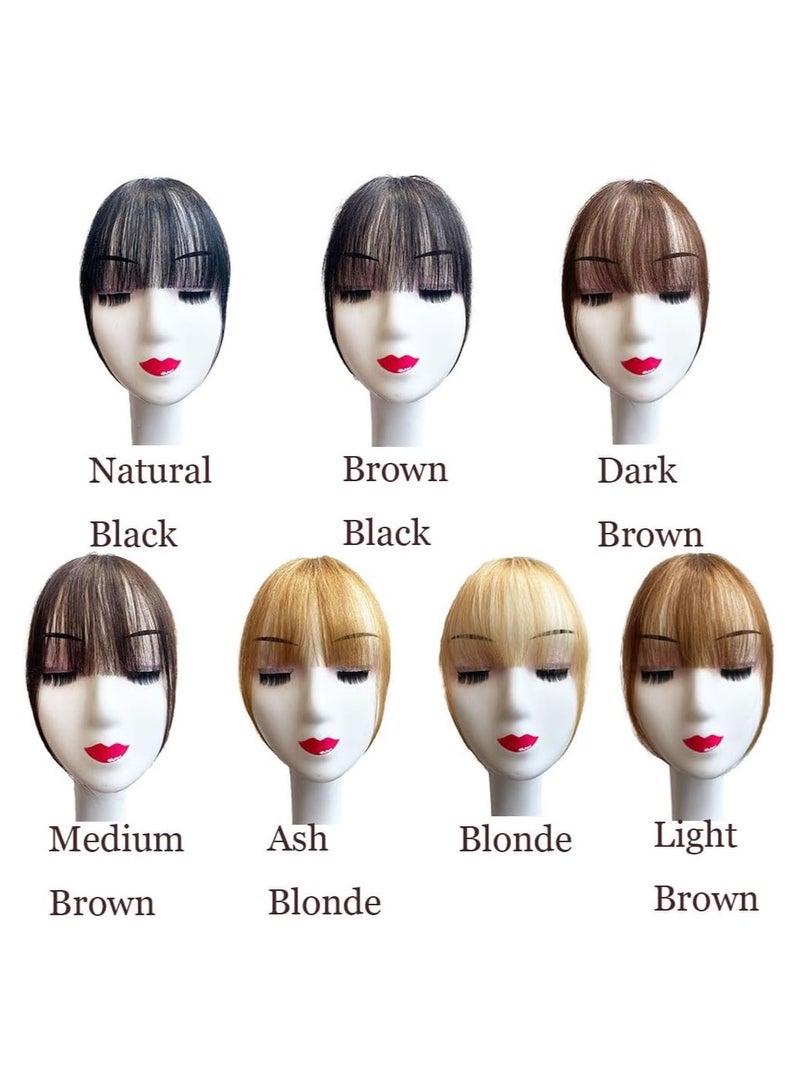 إستيل وصلات شعر بشري مقطعة في الهواء باللون الأسود قطعة واحدة بمشبك في هامش اللون الطبيعي للنساء (أسود طبيعي) - Image 5