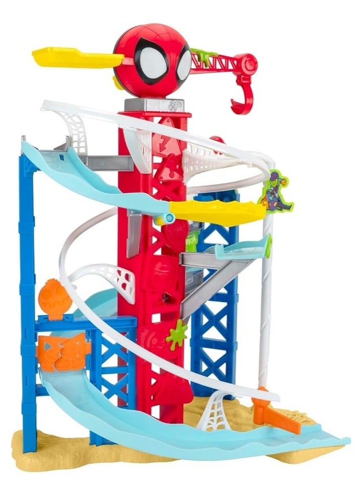Marvel Spidey and His Amazing Friends Spidey's Construction Zone Chaos Track Set - Image 2