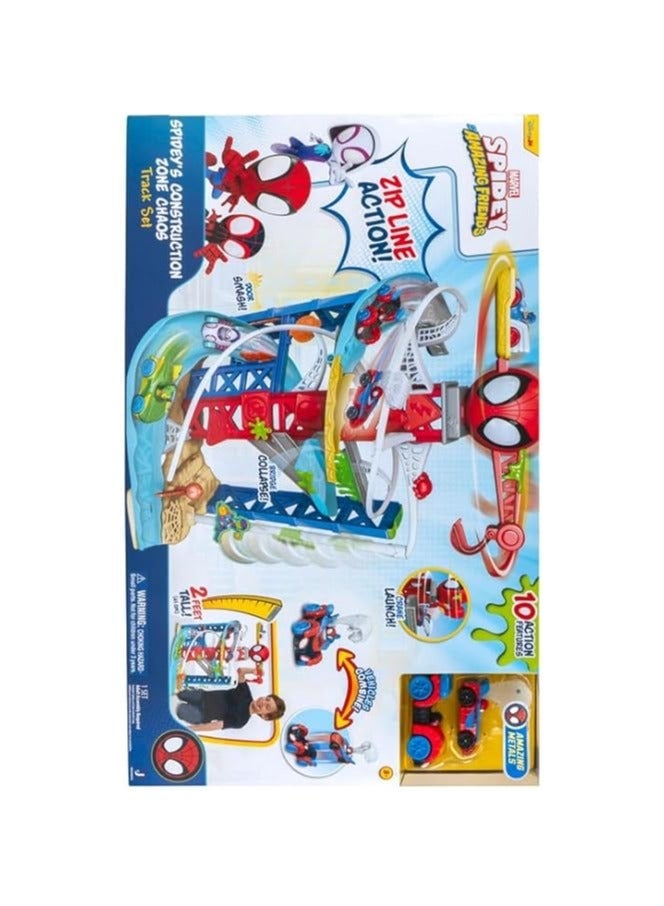 Marvel Spidey and His Amazing Friends Spidey's Construction Zone Chaos Track Set - Image 3