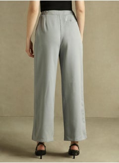 Dennis Lingo Grey Pants For Women  - Image 3