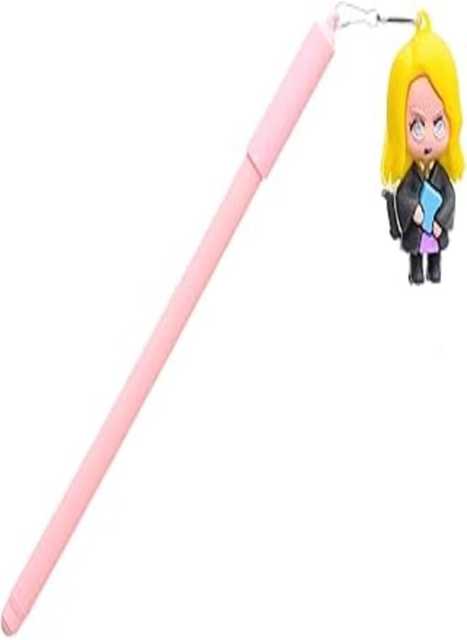 YANG YANG Yang Yang GP-133 Gel Pen With Toy Desing On Cap 0.38.mm For Student, School, Office - Multi Color 