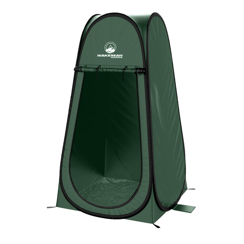 Wakeman Pop Up Pod - Privacy Shower Tent, Dressing Room, or Portable Toilet Stall with Carry Bag for Camping, Beach, or Tailgate by Wakeman Outdoors (Green) - Image 1