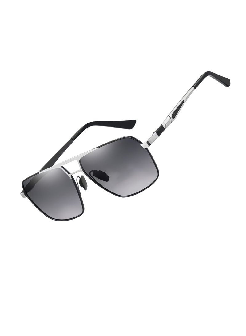 Square Polarized Sunglasses, Classic Driving Sunglasses for Men and Women, UV400 Protection Sunglasses for Summer Outdoor Beach Travel Camp Driving Sun - Image 3