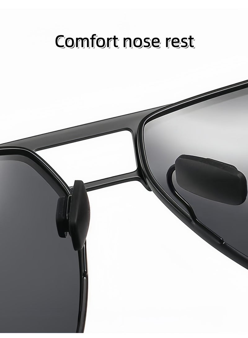 Square Polarized Sunglasses, Classic Driving Sunglasses for Men and Women, UV400 Protection Sunglasses for Summer Outdoor Beach Travel Camp Driving Sun - Image 5