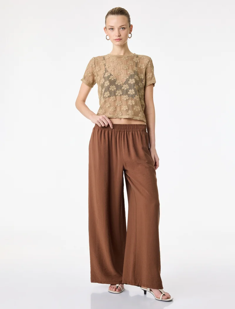 كوتون Palazzo Pants