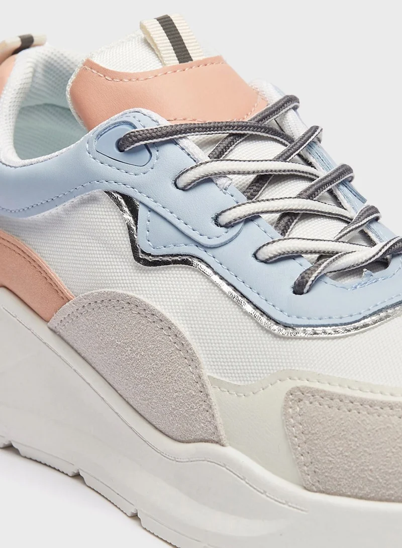 shoexpress Lace Up Low Top Sneakers