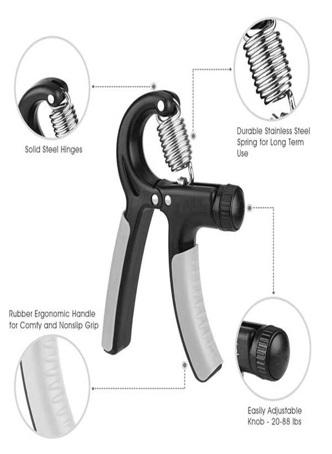 Dgarys Hand Grip Strengthener for Gym Workout, 10-40Kg Grip Range, Hand Gripper with Counter for Men & Women, Hand Exercise Equipment, Foam Handle, Multi Color - Image 5