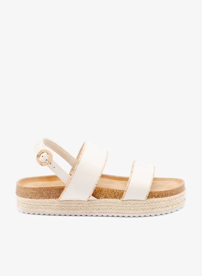 Bata Triple‑Strap Platform Sandals