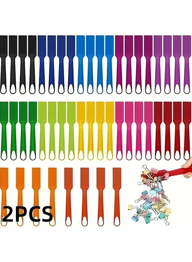 2 Pcs Blue Red Magnetic Bingo Sticks for Large Group Games Family Game Nights Sensory Box Counting Sorting with Sturdy Handles Hanging Holes - Image 1