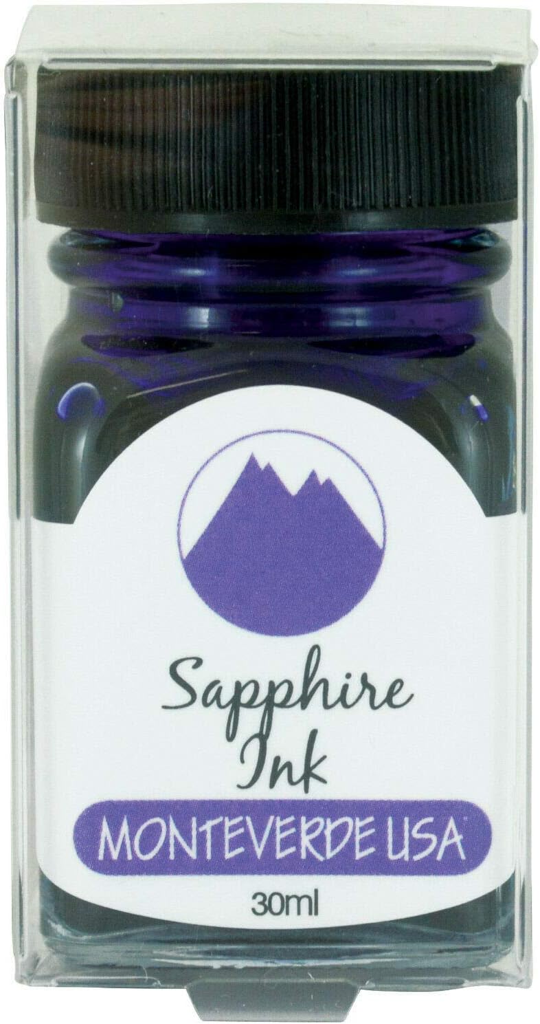 Monteverde USA Sapphire Ink, 30ml Bottle (G309SA) - Image 2
