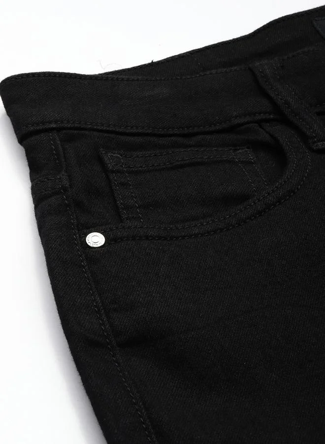 Freehand Black Freehand Women Straight Fit Solid Black Jeans for Women | Best Price UAE