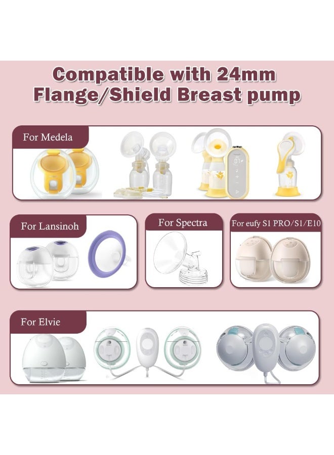 IVARONAL Flange Insert 13mm 6pcs Compatible with Momcozy M5/M9/M6/S12 Pro/V1 Pro/V2 Pro, for Spectra/Medela/MomMed/eufy/Lansinoh/Elvie Breast Pump - Image 3