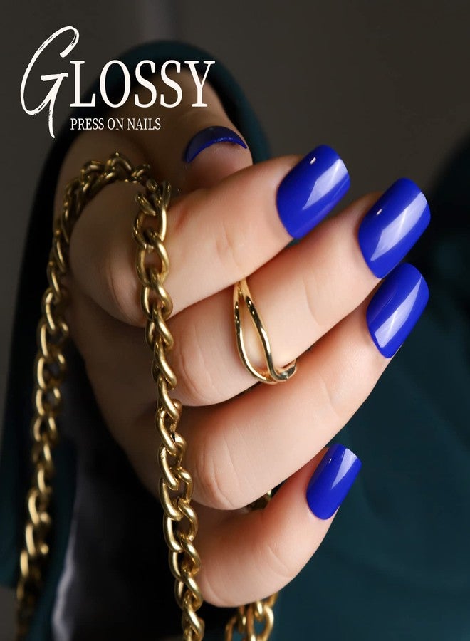 Teenitor Press On Nails Short Square, 12 Colors Short Press On Nails With Nail Glue, Short Glue On Nails For Wide Nail Bed Short Fake Nails For Woman and Girls - Image 4