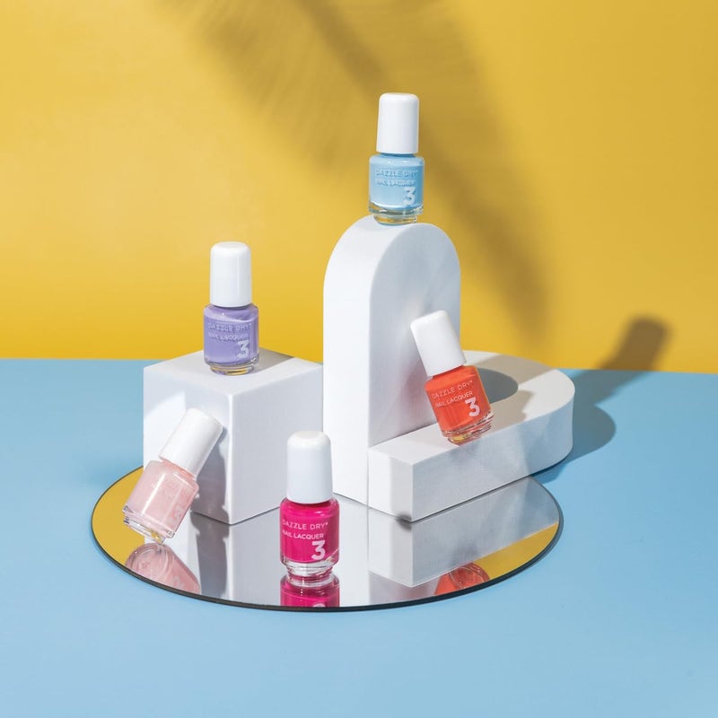 Dazzle Dry Mini Flight - Happy Hues- 5 Mini Lacquers - Image 2