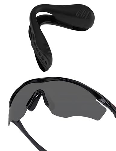 Eye Opening Stuff Replacement Nosepiece Nosepad Compatible with Oakley M2 Frame/M2 Frame XL OO9343 Sunglasses - Black - Image 1