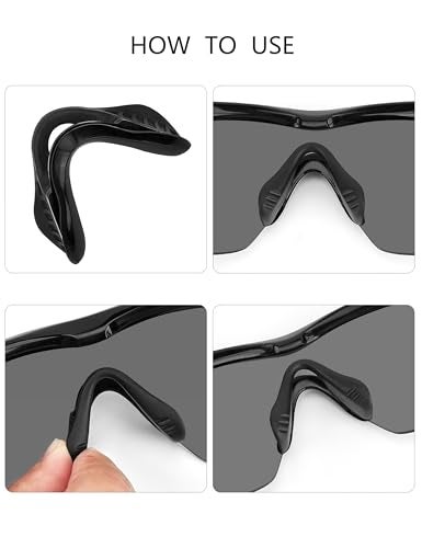 Eye Opening Stuff Replacement Nosepiece Nosepad Compatible with Oakley M2 Frame/M2 Frame XL OO9343 Sunglasses - Black - Image 3