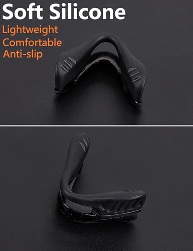 Eye Opening Stuff Replacement Nosepiece Nosepad Compatible with Oakley M2 Frame/M2 Frame XL OO9343 Sunglasses - Black - Image 5