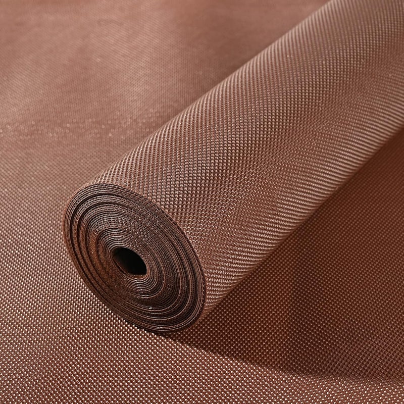 Kuber Industries Kuber Industries 5 Meter Shelf Liner | Diamond Textured Mat | EVA Kitchen Cabinet Shelf Mat | Anti Slip Mat for Kitchen-Wardrobe-Drawer | Sheet for Cupboard Shelves | Brown - Image 1