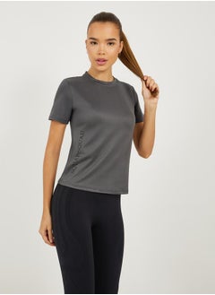 Styli Side Slogan Print Short Sleeves Top  - Image 5