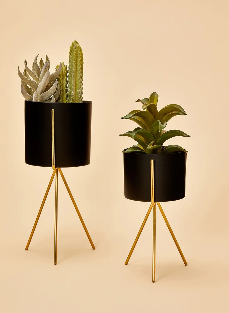 present time Plant Pot Set With Stand