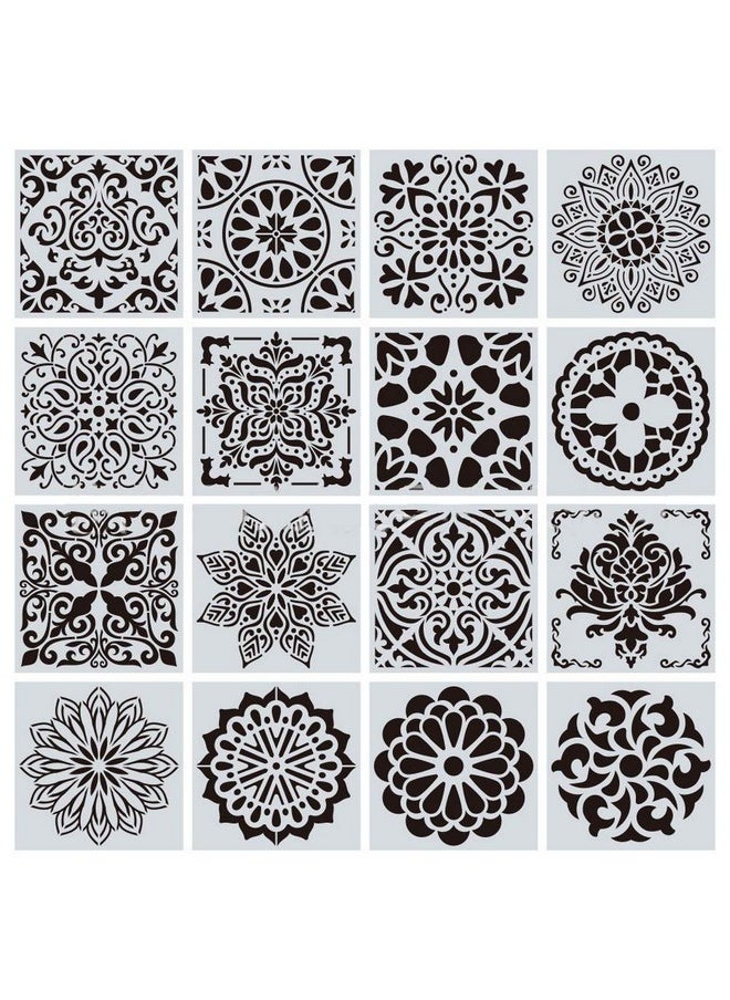 16Pcs (6 X 6 Inch) Reusable Stencils, Mandala Stencils Mandala Dot Painting Templates Stencil For Diy Painting Art Scrapbook Christmas Ornaments 2024 - pzsku/Z63A64EE78A2F80B05DCAZ/45/_/1733730430/bf5e2039-1795-4b86-9702-7970c69a6977