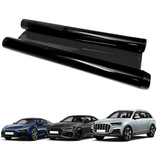Hirificing Tint Film for Taillight Headlight Fog Light, 12×48 Inches Vinyl Self-Adhesive Car Tail Light Tape, Brake Light Headlight Cover Protection Film Color Shiny Chameleon Sticker (Black) - Image 5