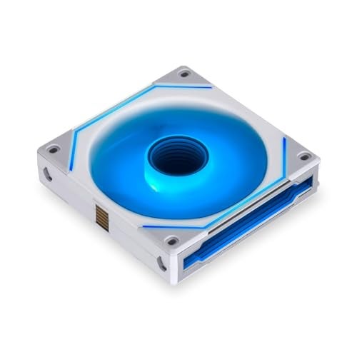 LIAN LI مروحة Lian Li UNI Fan SL-Infinity 120-حزمة ثلاثية-ARGB-تصميم مرآة لانهائية-تصميم سلسلة زهرية-تأثيرات إضاءة قابلة للتخصيص-اتصال بكابل واحد-مع وحدة تحكم-أبيض-(UF-SLIN120-3W) - Image 1