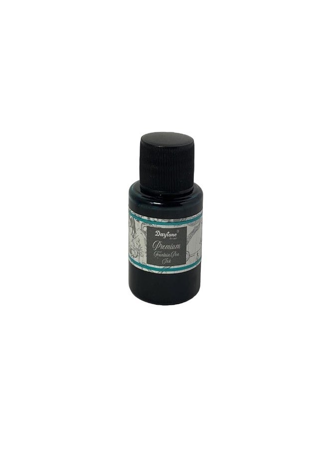 Daytone Premium Fountain Pen Ink (Bright Teal, 30 ml Bottle) - Image 1