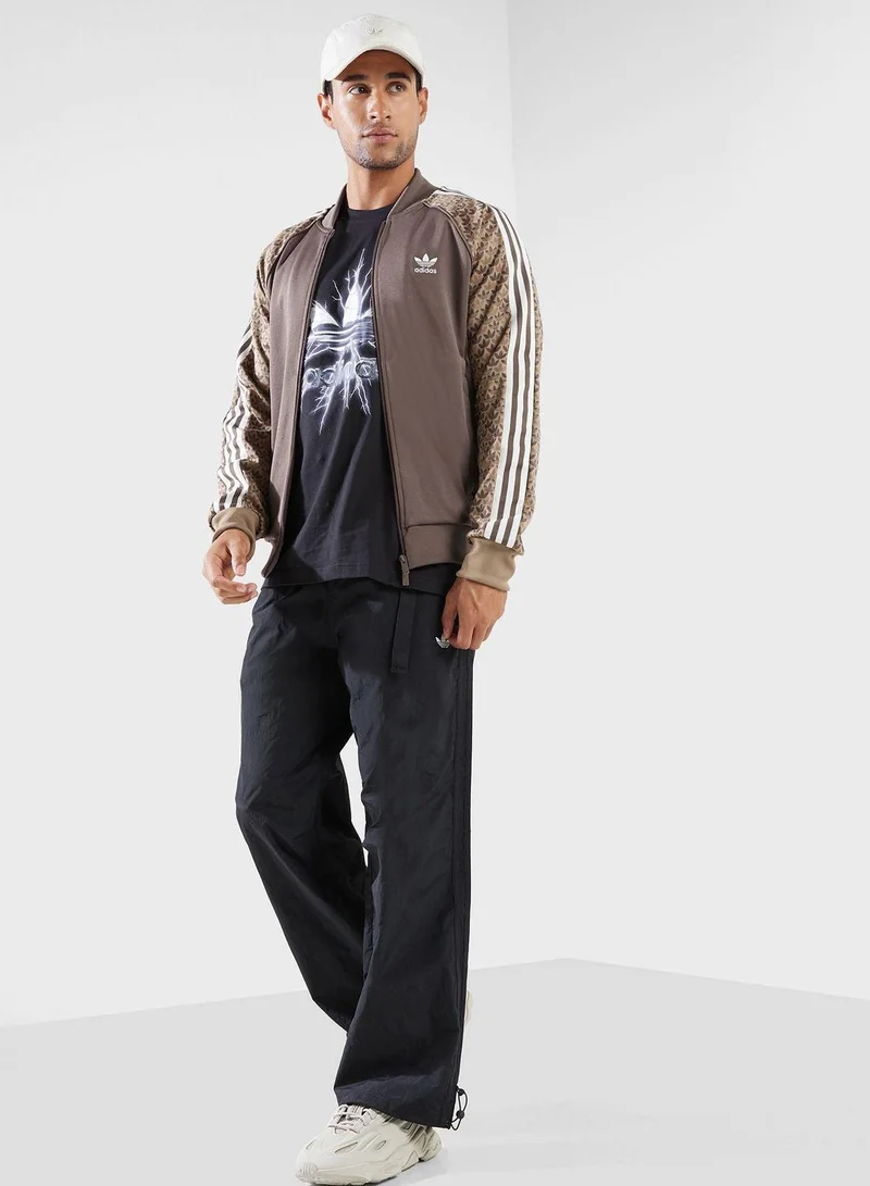 adidas أديداس ستر مونوت تي تي بني أوريجينالز للرجال جاكيت رياضي