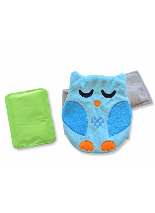 Bebon Baby Colic, Gas and Upset Stomach Relief, Baby Heated Tummy Wrap for Newborns - Belly Hugger - Infant Swaddling Belly Belt, Heating Pad with Soothing Warmth for Fussy Infants (Blue)  - Image 1