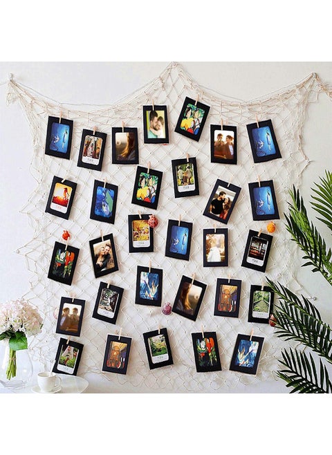 Party Propz 10Pcs Paper Photo Frame 5x7 Kraft Paper Picture Frames DIY Cardboard Photo Frames with Wood Clips and Jute Twine Black photo frame for wall photo frame for wall hanging photo frame for wall decoration