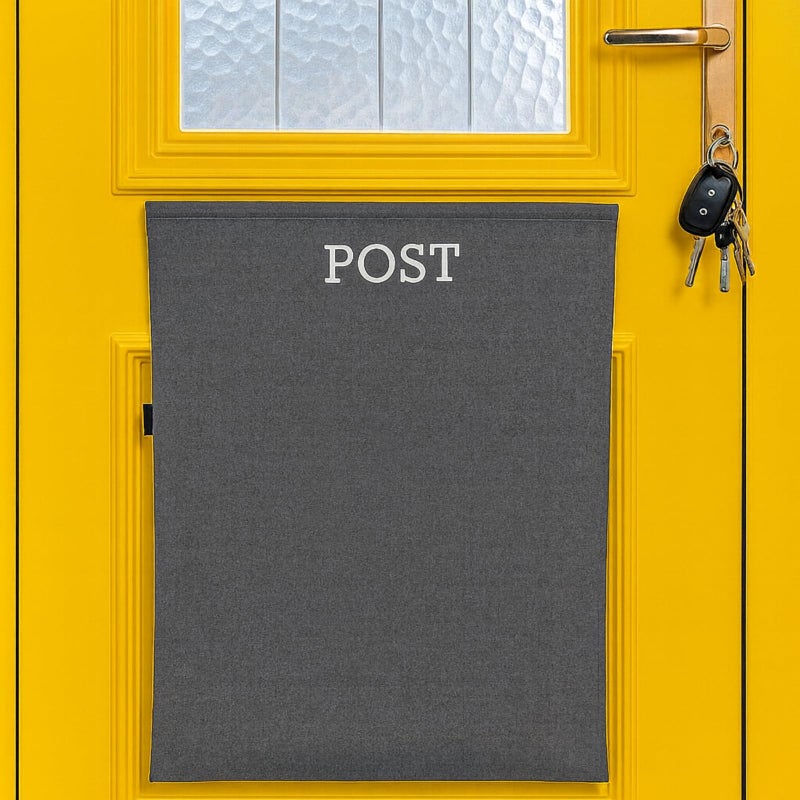 HowseHold Post Catcher Bag For Mail Slots  Letter Boxes [Grey] No Tools Or Screws Needed No Bending Down  Stops Dog Eating Mail (Grey) - Image 1