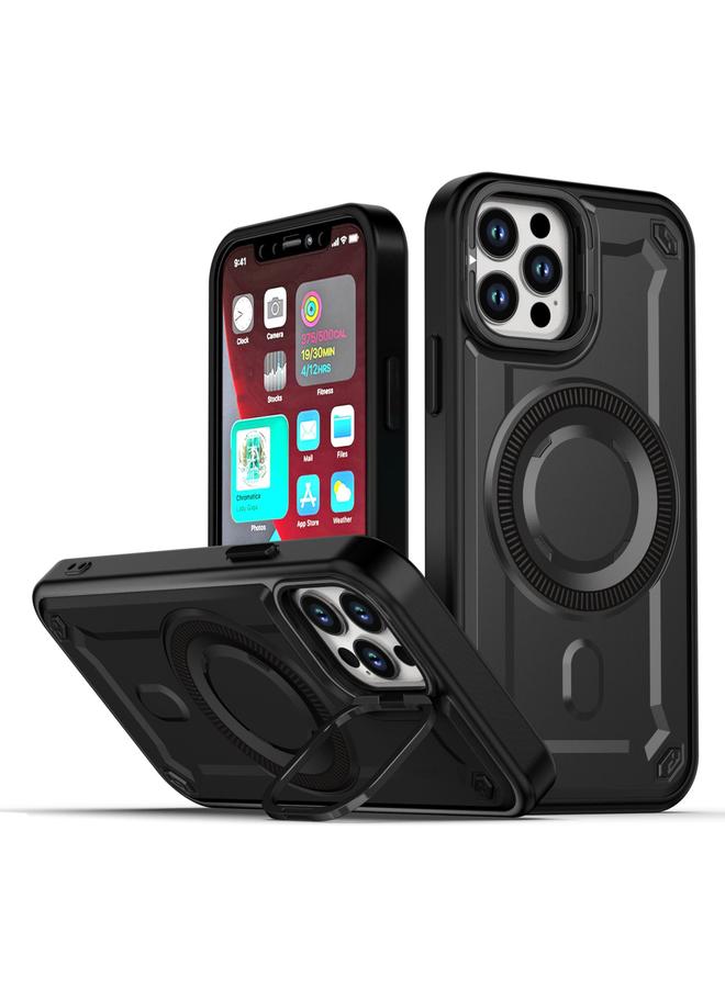 Zaboon Case For iPhone 12 / 12 Pro MagSafe PC Phone Case with Lens Holder - Image 1