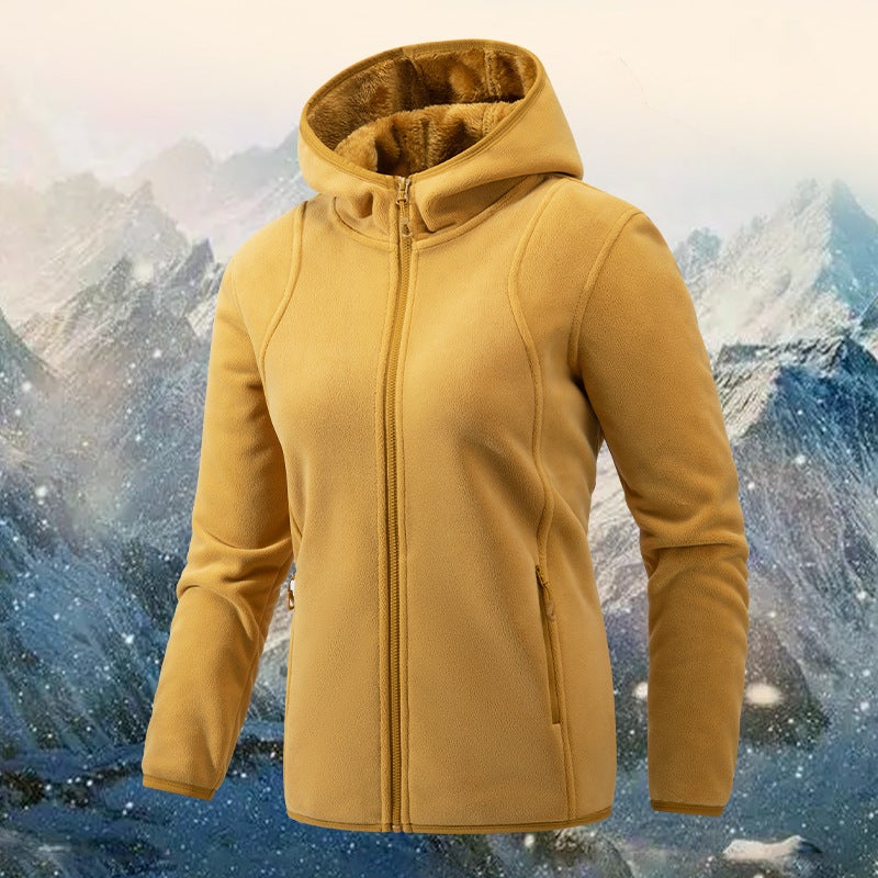 Double-Sided Fleece Jacket, Ollie Fleece Coat, Polar Fleece Lining, Couple Style, Lamb Fleece, Warm, Soft, Trendy Top - Image 2