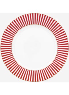 Pip Studio Royal Stripes Pink Porcelain Breakfast Plate 21 cm  - Image 1
