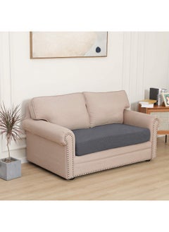 Easy-Going Easy-Going Stretch Loveseat Cushion Cover Sofa Cushion Furniture Protector Sofa Seat Sofa Slipcover Sofa Cover Soft Flexibility with Elastic Bottom(Loveseat Cushion, Grey)  - Image 2