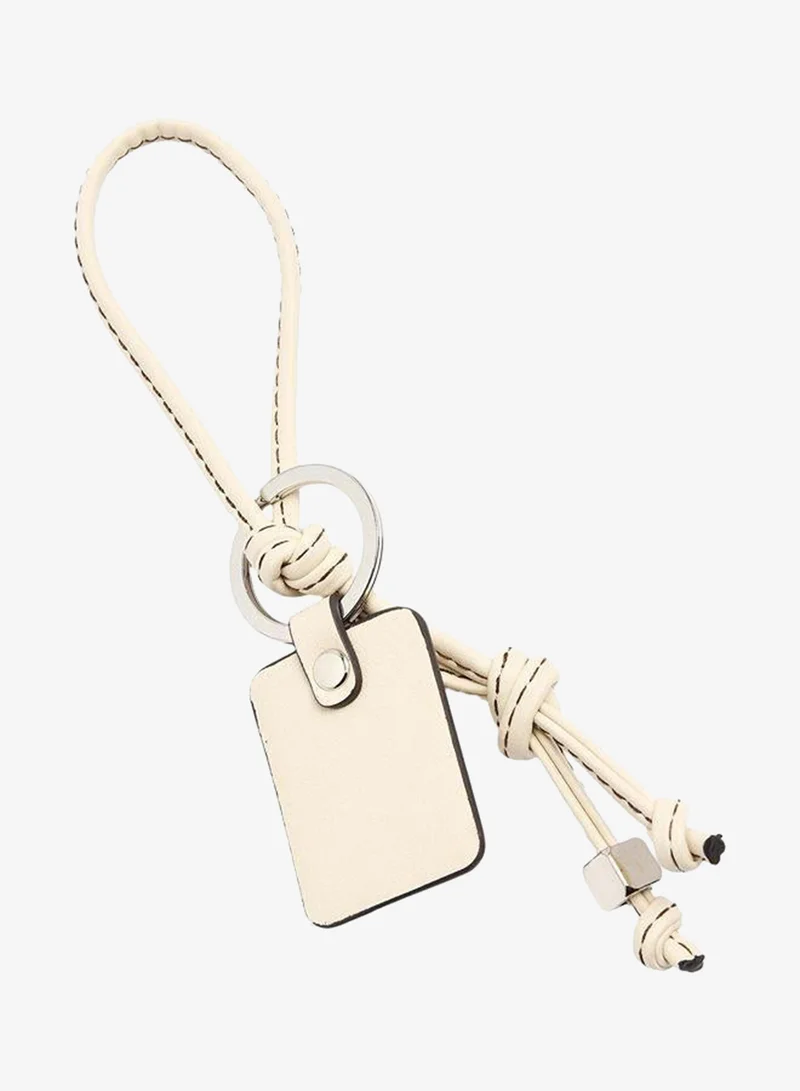 Parfois White Tote Bag With Pendant for Women | Best Price UAE