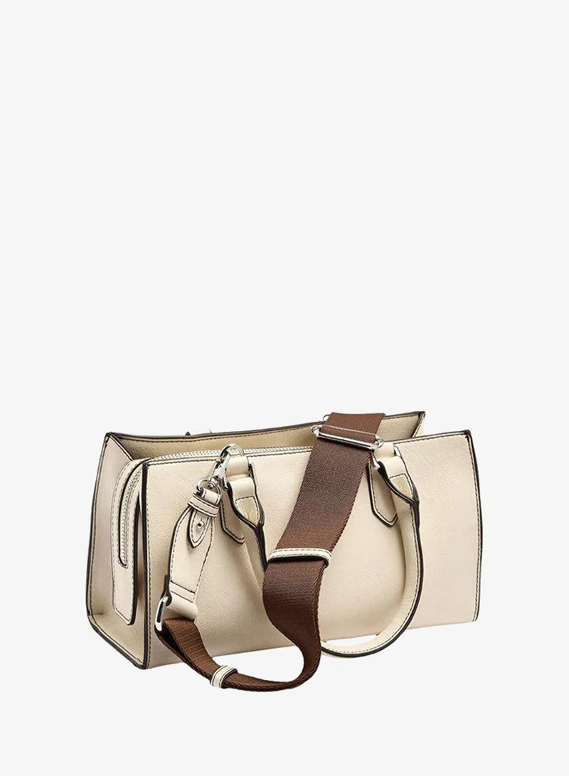 Parfois White Tote Bag With Pendant for Women | Best Price UAE