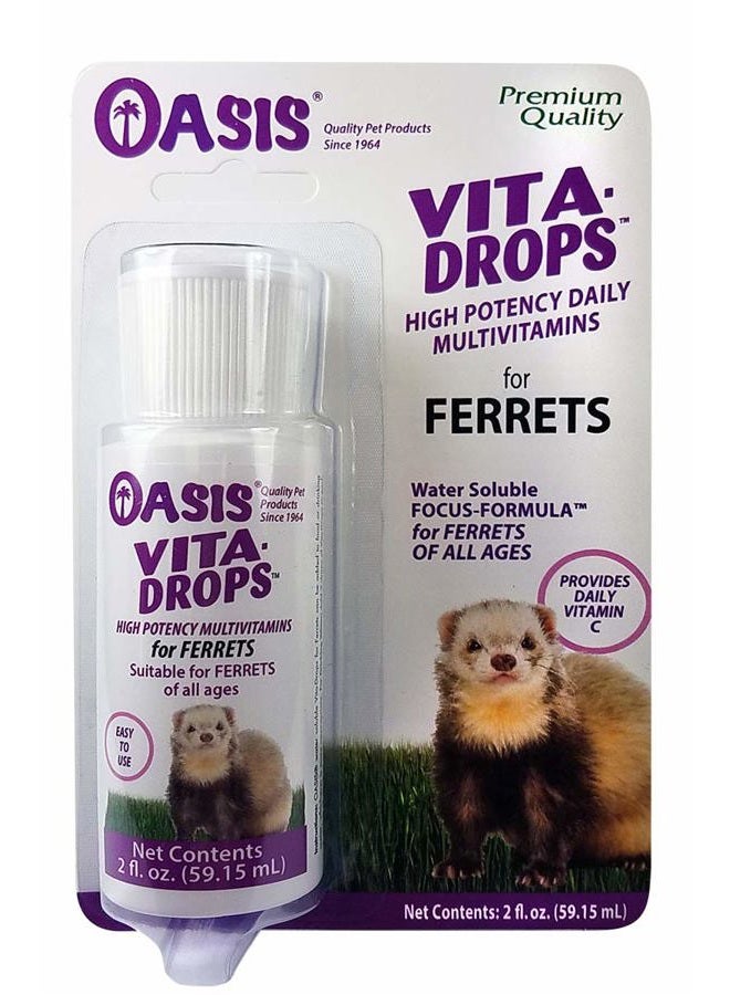 OASIS #80059 Ferret Vita-Drop Vitamins, 2-Ounce - Image 1