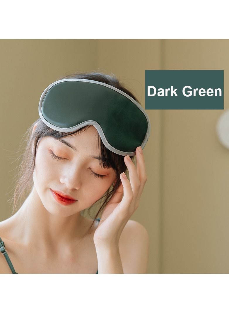 Generic Vibrating Eye Massager Heated Eye Mask 5 Modes Auto Off Rechargeable Eye Care Machine Heated Sleeping Mask with Remote Control  - Image 1
