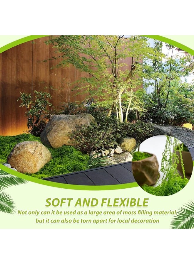 SHAOZHEN 200g Moss Grass Perfectly Simulates Artificial Moss Fake Green Grass for Centerpieces Home Kitchen Garden Decor Preserved Forest Moss - Image 5