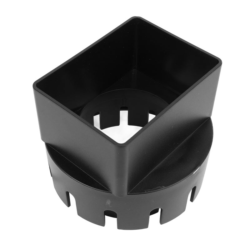 Rain Gutter Downspout Adapter 3x4 Inch PVC Square Rain Gutter to Drain Pipe Adapter for Outdoor Black - Image 3
